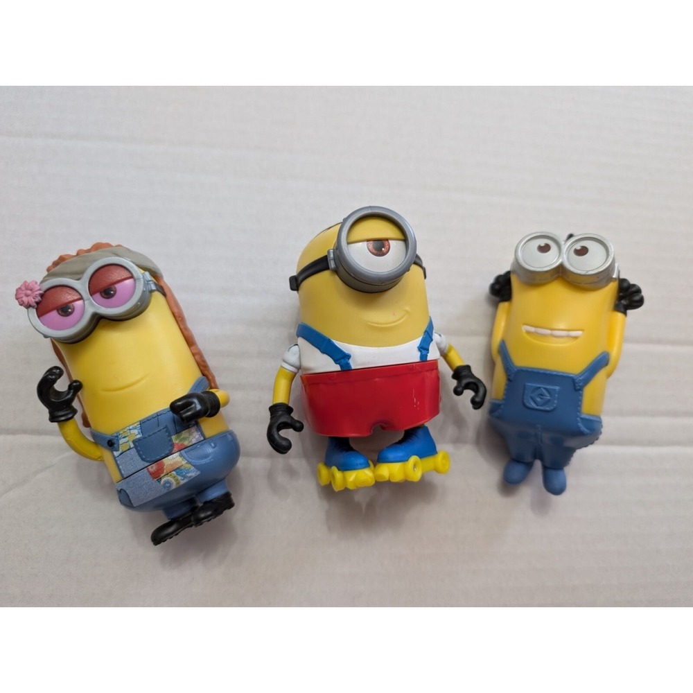 Despicable Me Minions Mel rollerskates Hippie Kevin Mattel Mcdonalds Kevin pass